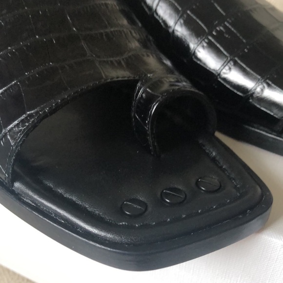 FRAME LeHewitt Leather Slide Sandal (Size 6.5) NWT - Picture 7 of 14